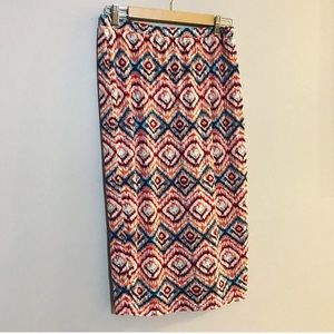 Matty M Patterned Skirt Size Medium
